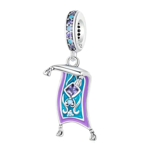 925 Sterling Silver & Enamel Disney Inspired ALADIN Charm/Pendant - NWT - Picture 1 of 5